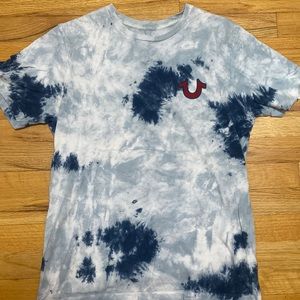 True Religion Blue Tie Dye Shirt *size S*